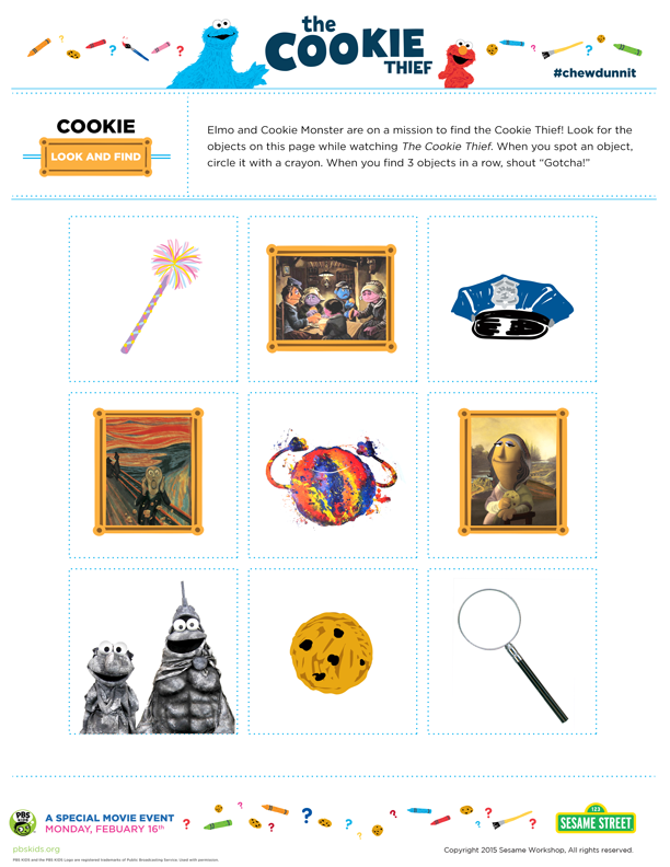 Artwork Sesame Highway PBSKids photograph relating to Look and Find Printable named Artwork Sesame Highway PBSKids